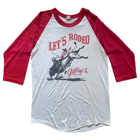 Gilley's "Let's Rodeo" Raglan Tee S/M