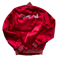 Dolly Parton Deadstock Signature Red Satin Jacket Size S