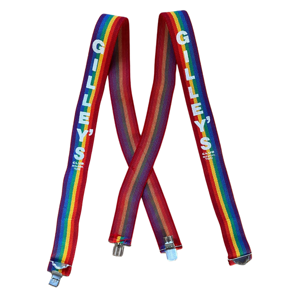 Gilley's Rare Rainbow Suspenders