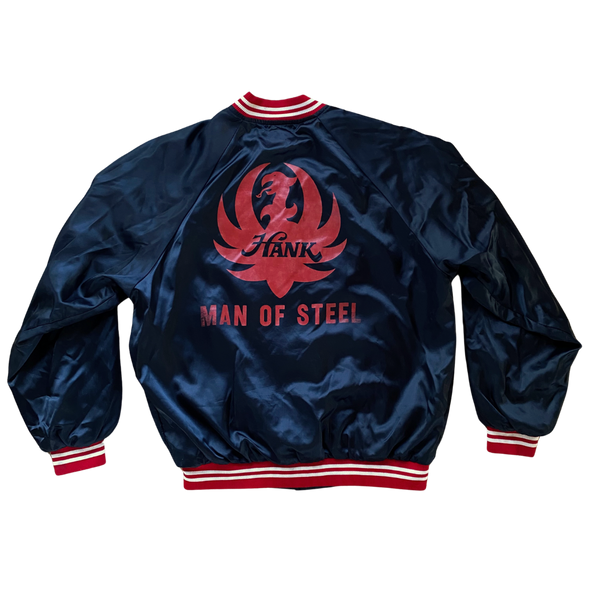 Hank Williams Jr. Rare Man Of Steel Satin Jacket Size M