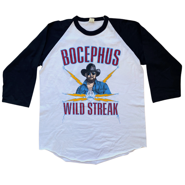 Hank Williams Jr. '88 Bocephus Wild Streak Baseball Tee Size M