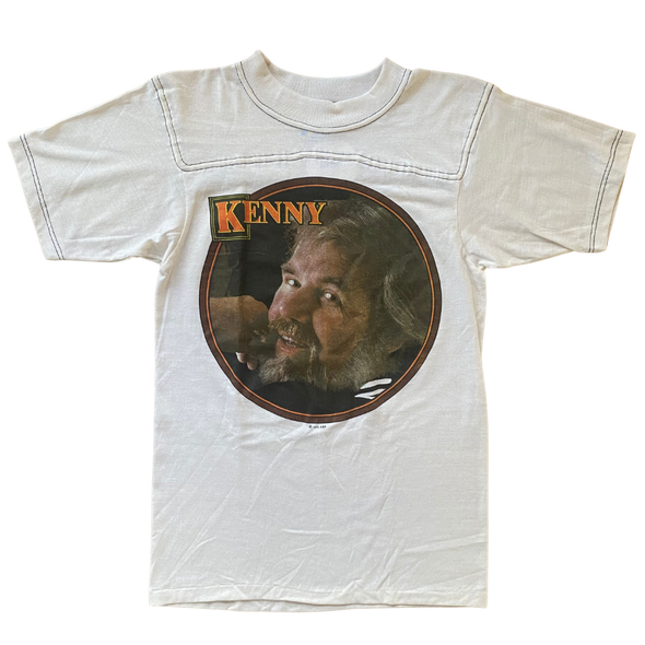 Kenny Rogers Deadstock Contrast Stitch 1980 Tee Size XS-S