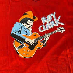 Roy Clark Rare Red 1980s Tee Size M