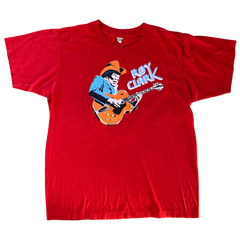 Roy Clark Rare Red 1980s Tee Size M