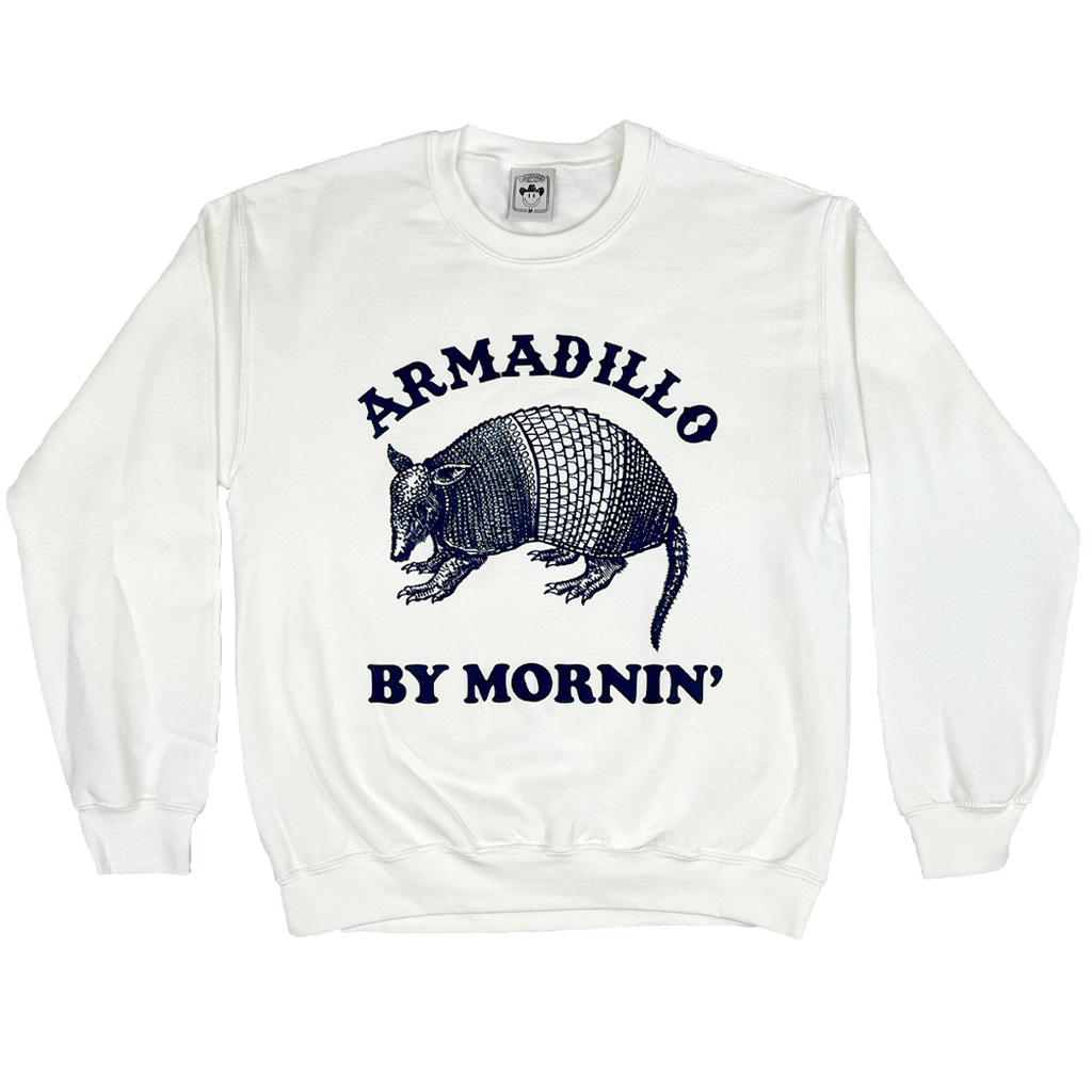 Armadillo By Morning White Sweatshirt