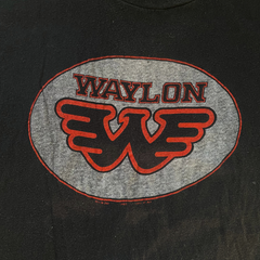 Waylon Jennings 1982 Logo Tee Size S