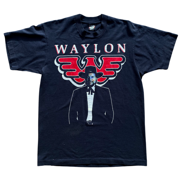 Waylon Jennings Rare Portrait Tee Size L