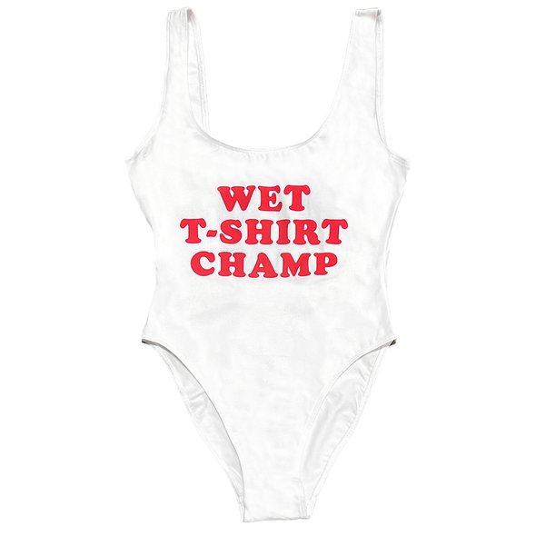 Wet T-Shirt Champ White Bodysuit