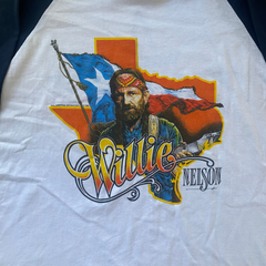 Willie Nelson Deadstock 1984 Baseball Tee Size L